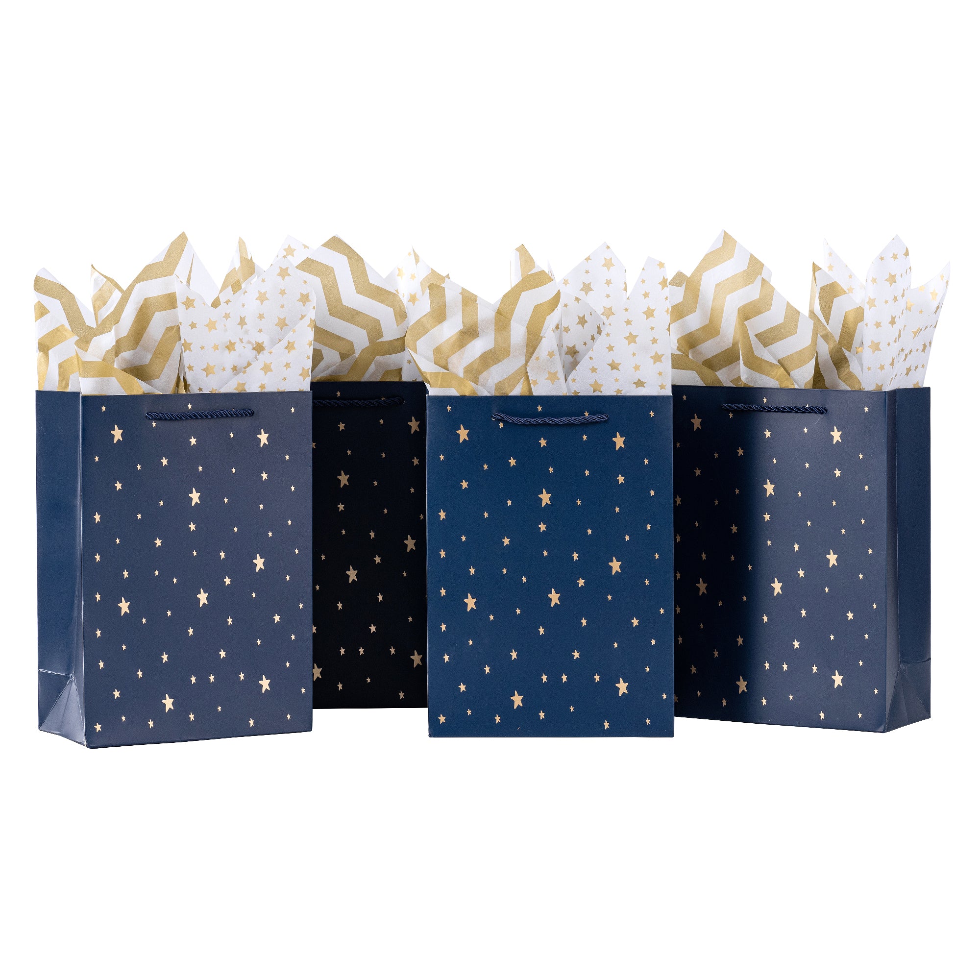 Star Gift Bags with Tissue Paper