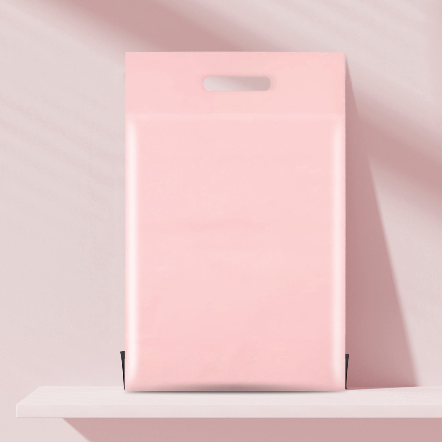 10"x13" Pink Poly Mailers with Handles Tear-Proof Polyethylene Shipping Bags