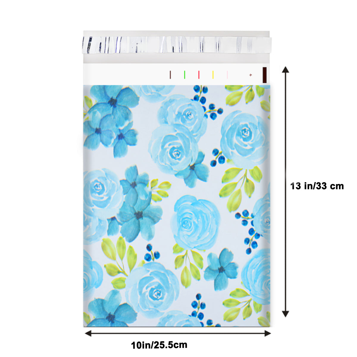 10"x13" Blue Rose Poly Mailers Tear-Proof Polyethylene Shipping Bags