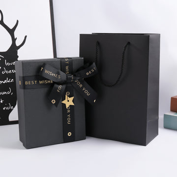 Black Gift Box with Lid