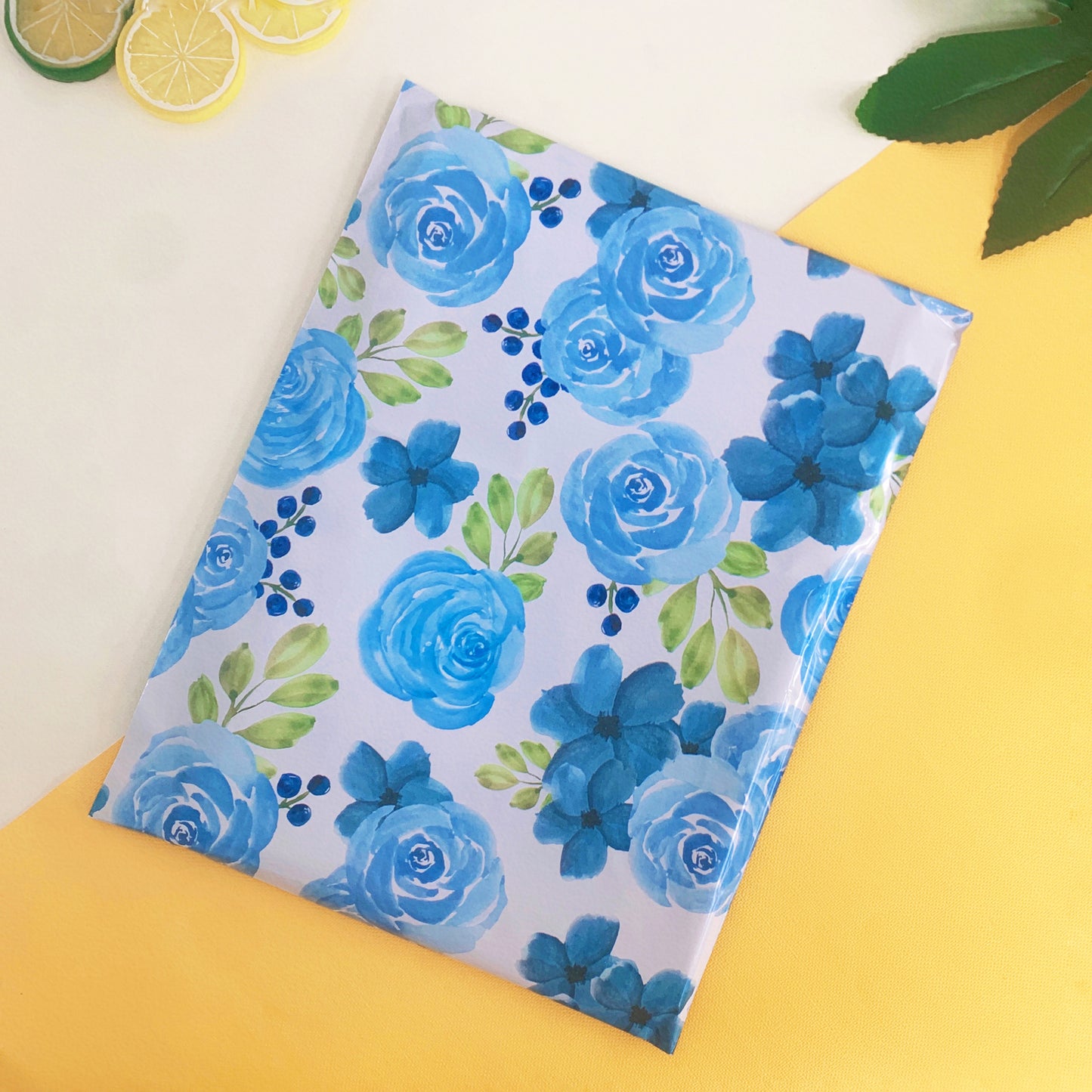 10"x13" Blue Rose Poly Mailers Tear-Proof Polyethylene Shipping Bags