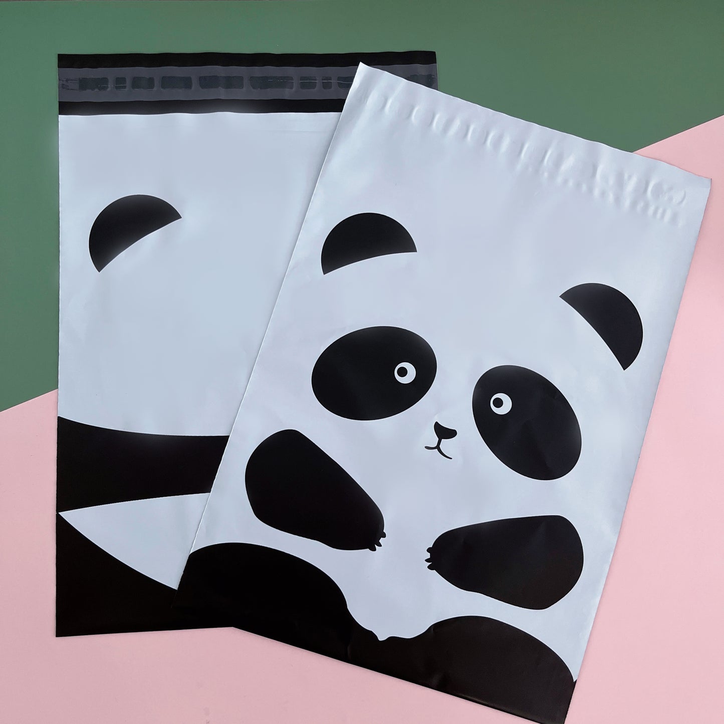 10"x13" Panda Poly Mailers Tear-Proof Polyethylene Shipping Bags