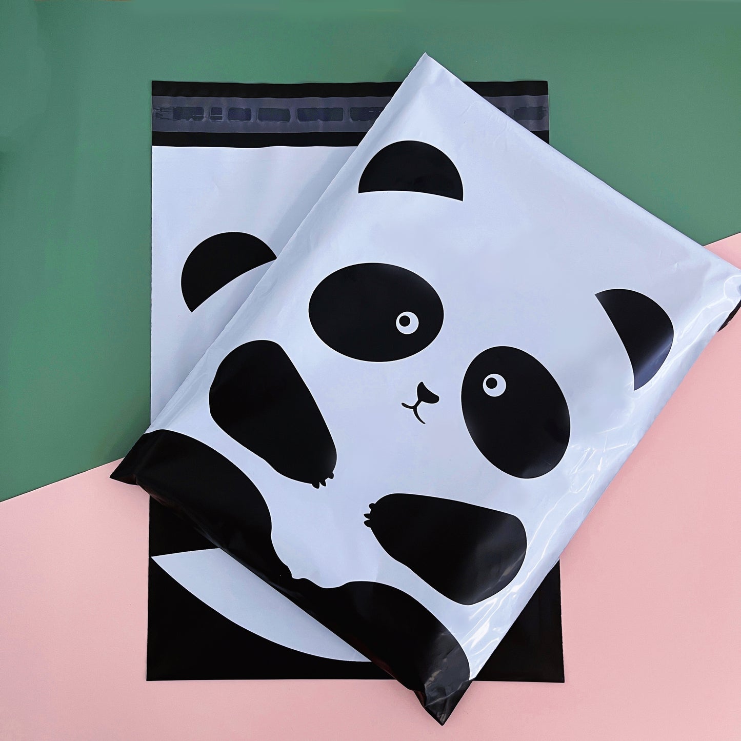 10"x13" Panda Poly Mailers Tear-Proof Polyethylene Shipping Bags