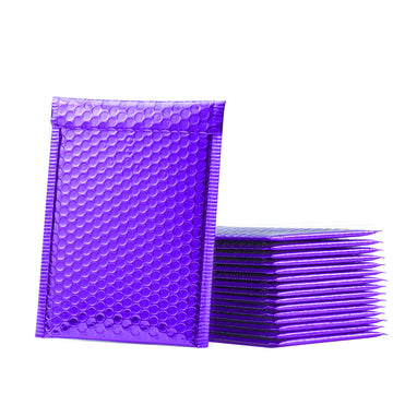 20 Pack Metallic Purple Waterproof Bubble Mailers