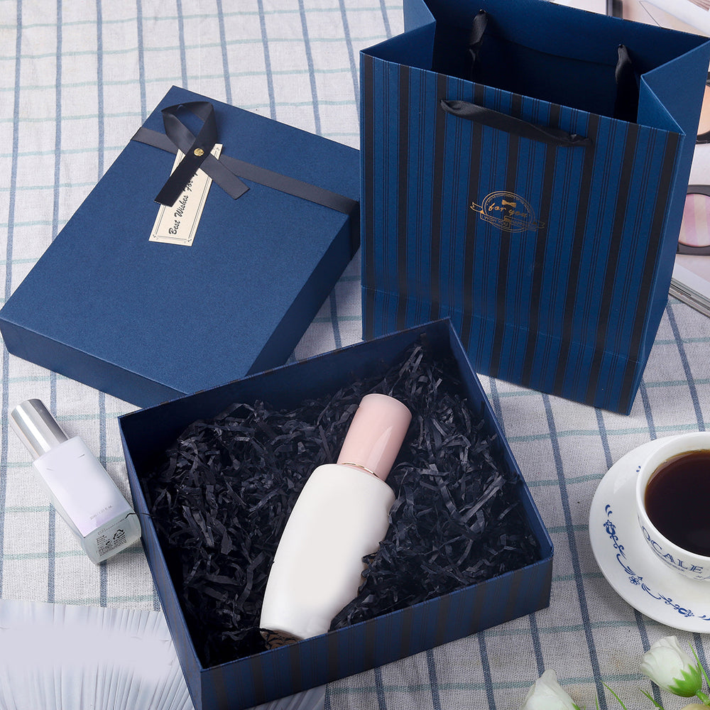 Navy Blue Gift Box with Lid