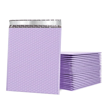 20 Pack Purple Waterproof Bubble Mailers