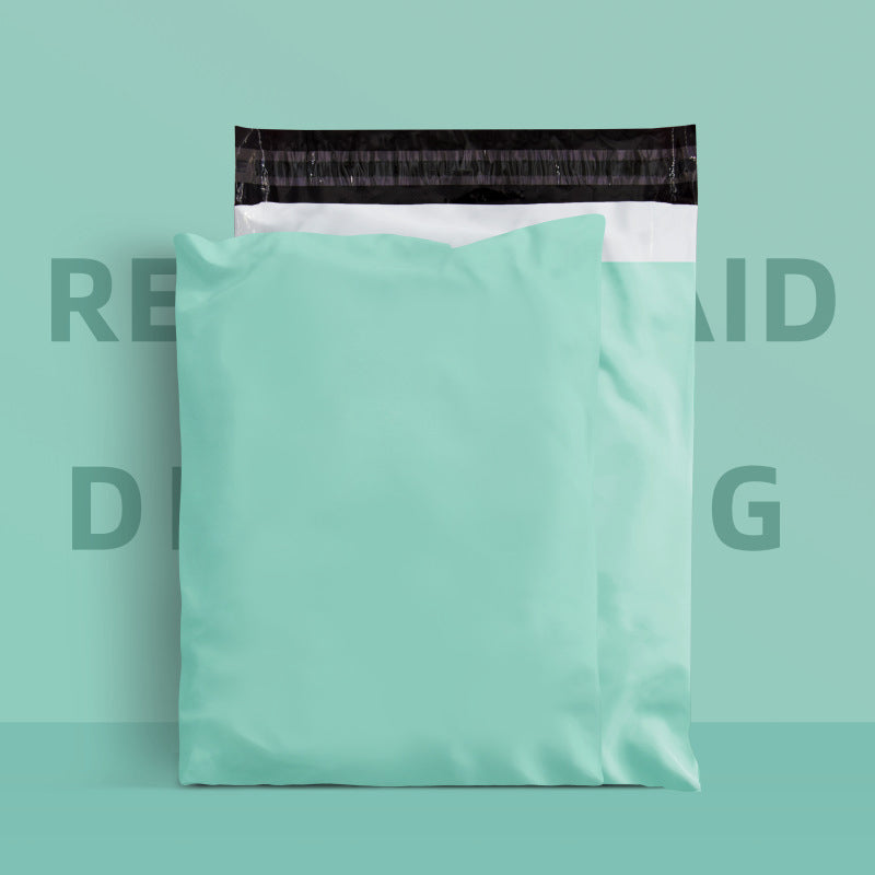 10"x13" Green Poly Mailers with Handles Tear-Proof Polyethylene Shipping Bags