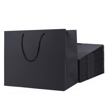 500 Pack Large Black Gift Bags