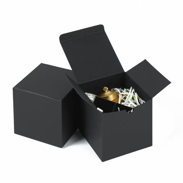 100 Pack Black Gift Boxes with Lids